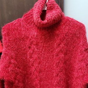 Jack By BB Dakota Eyelash Kisses Sweater Pullover Size XS Color Scarlet RED